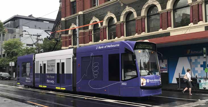 Yarra Trams Combino Bank of Melbourne 3502